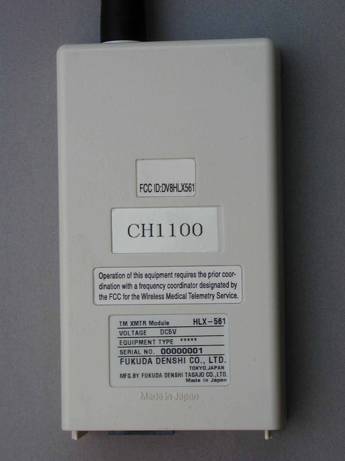 HLX-561 - FCC ID DV8HLX561 - Fukuda Denshi Co Ltd