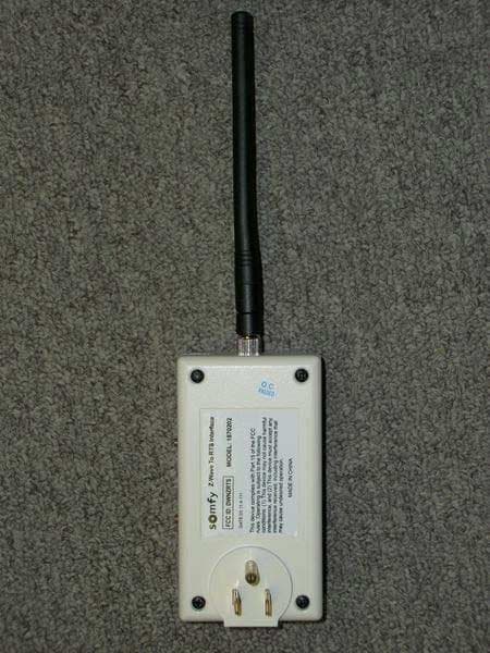 Zwave to RTS Interface (ZRTSI) Model #1870202 - FCC ID DWNZRTSI - Somfy Systems