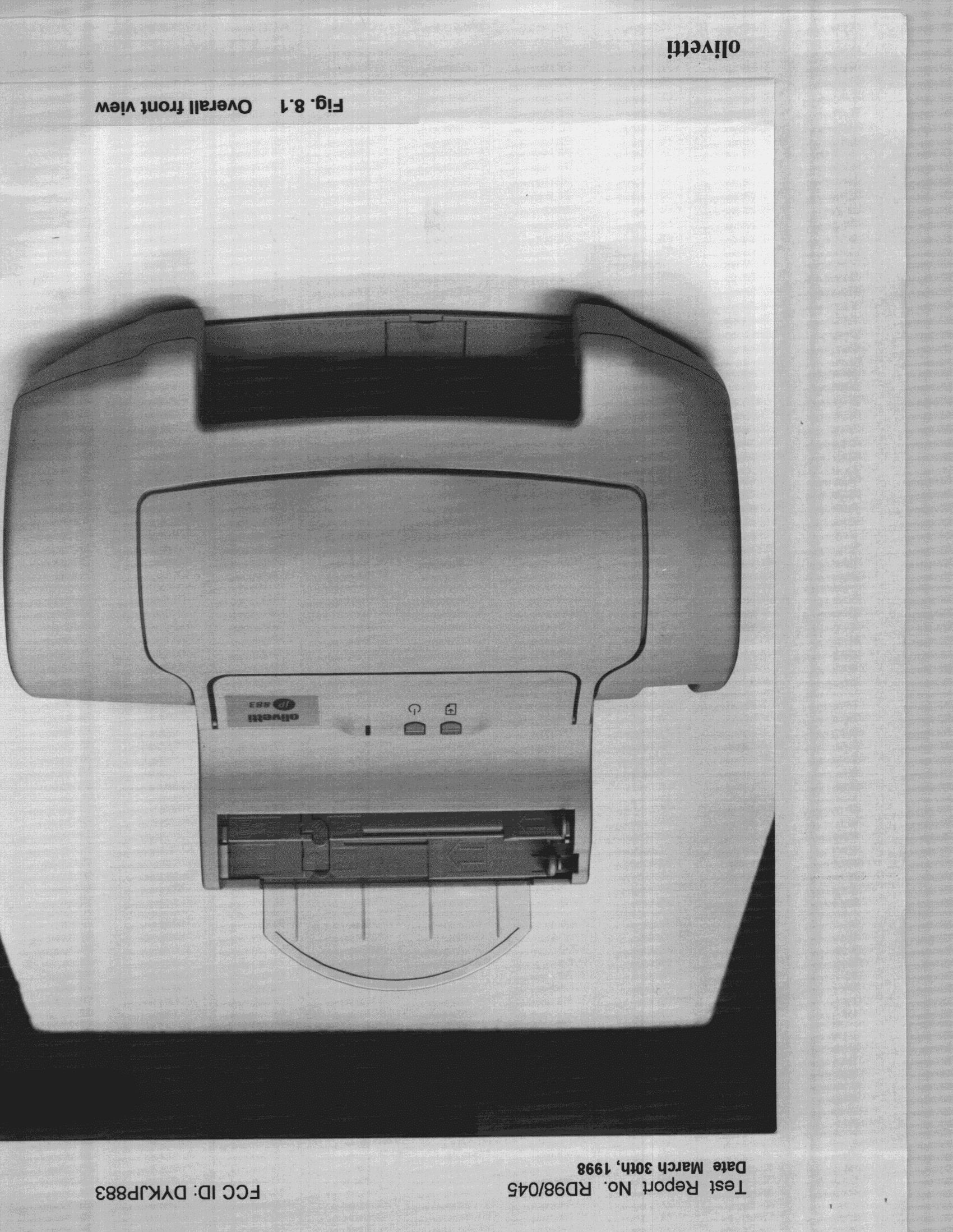 Bubble Jet Printer - FCC ID DYKJP883 - Ing C Olivetti & Co SpA (2)