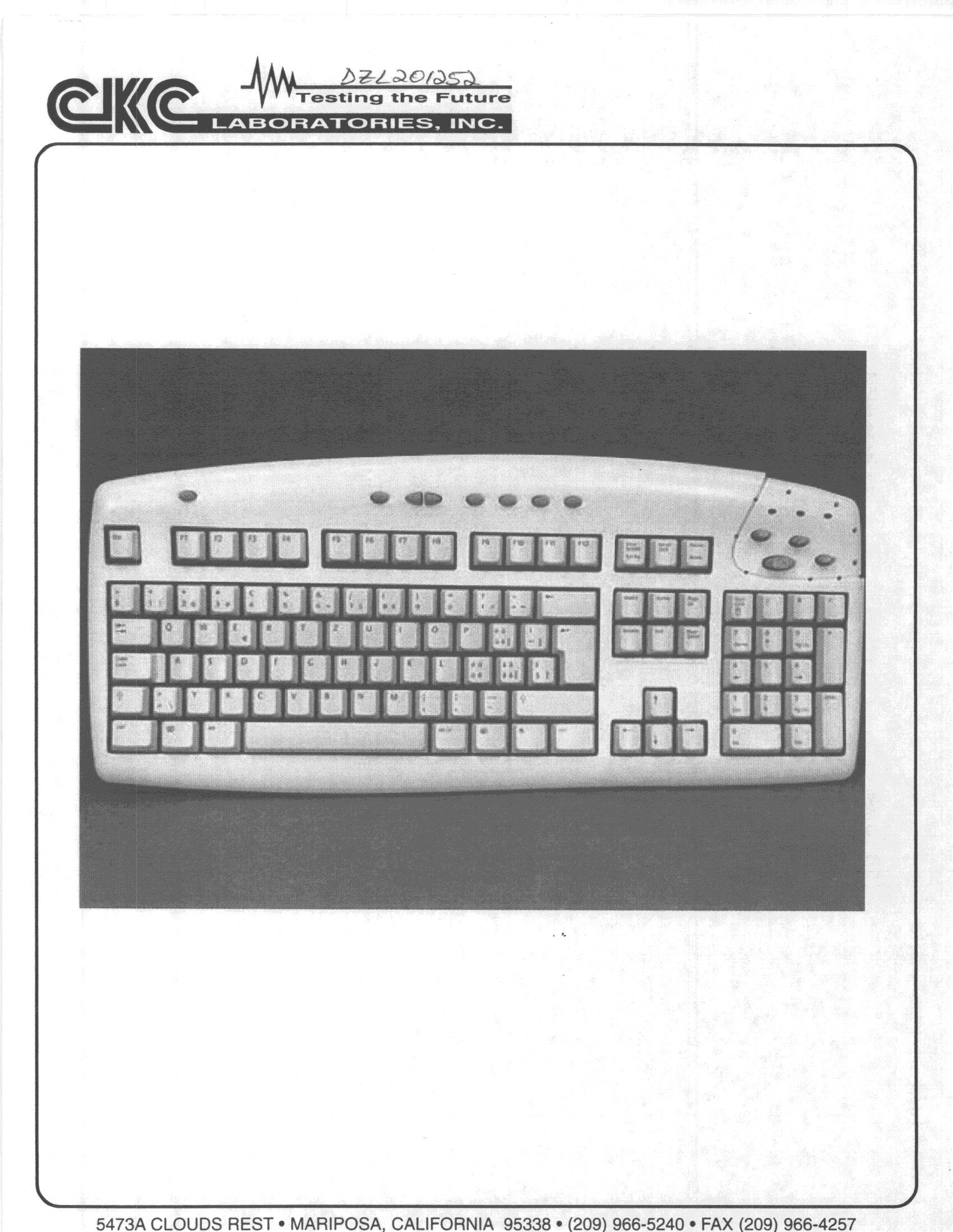 Wireless Keyboard - FCC ID DZL201252 - Logitech Inc (2)