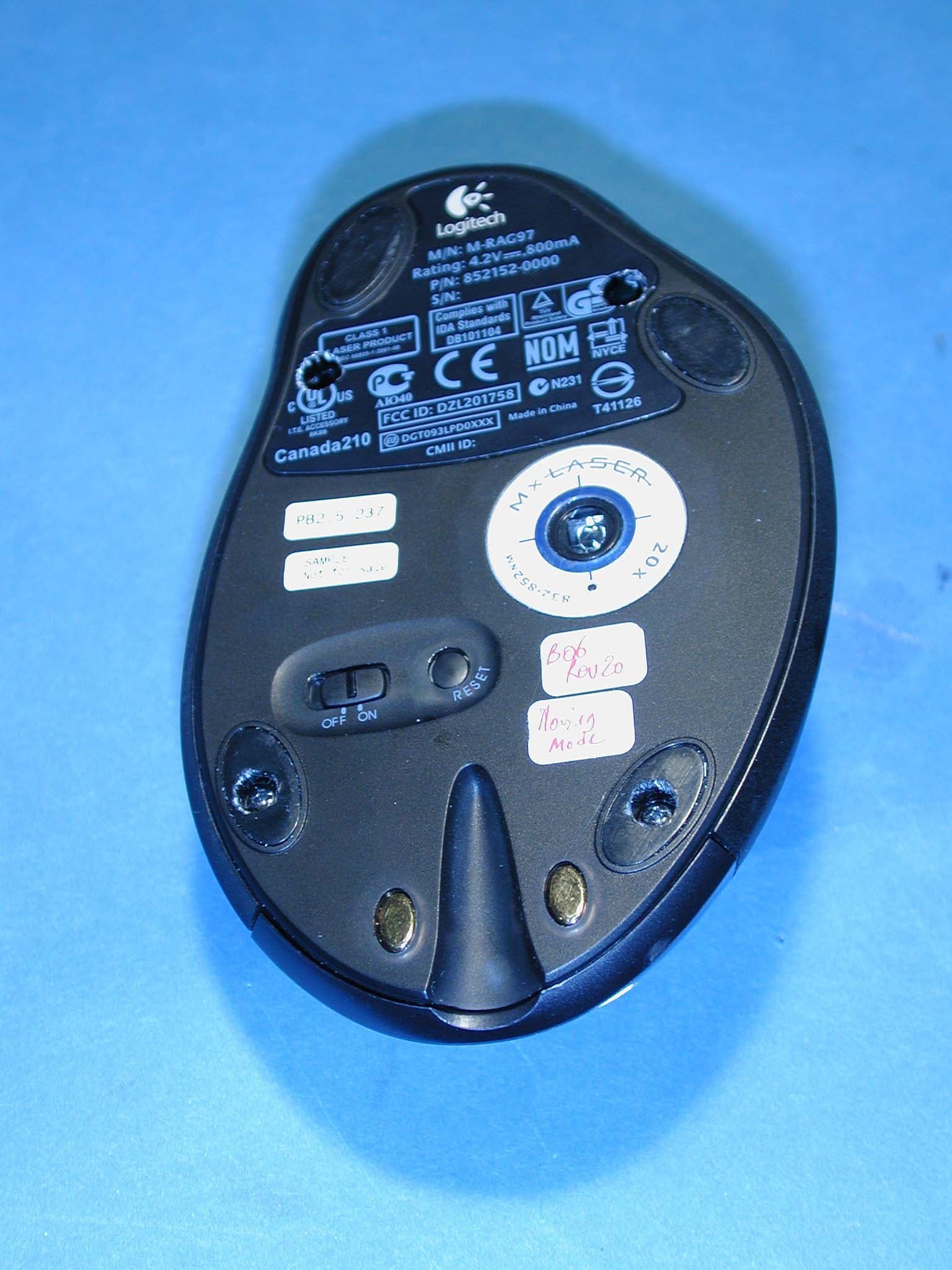 Cordless Mouse - FCC ID DZL201758 - Logitech Inc (2)