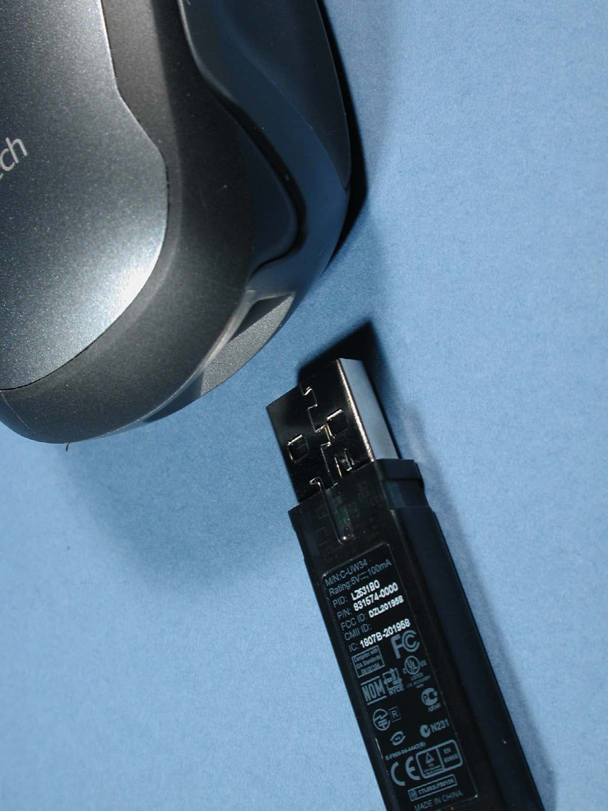 Cordless Mouse - FCC ID DZL201992 - Logitech Inc