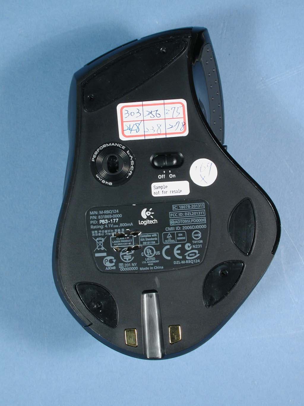 Cordless Mouse - FCC ID DZL202311 - Logitech Inc (2)