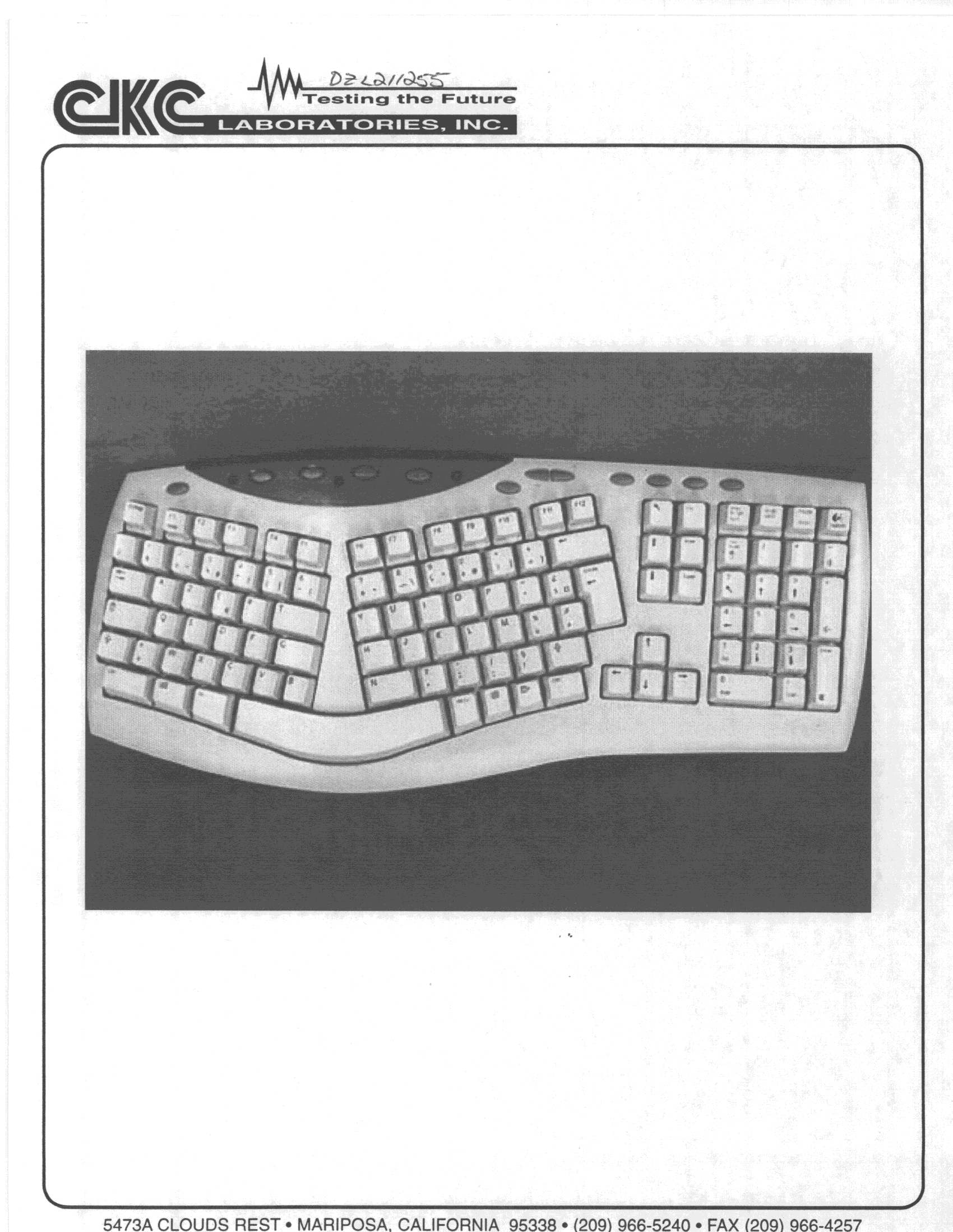 RF Keyboard - FCC ID DZL211255 - Logitech Inc (2)