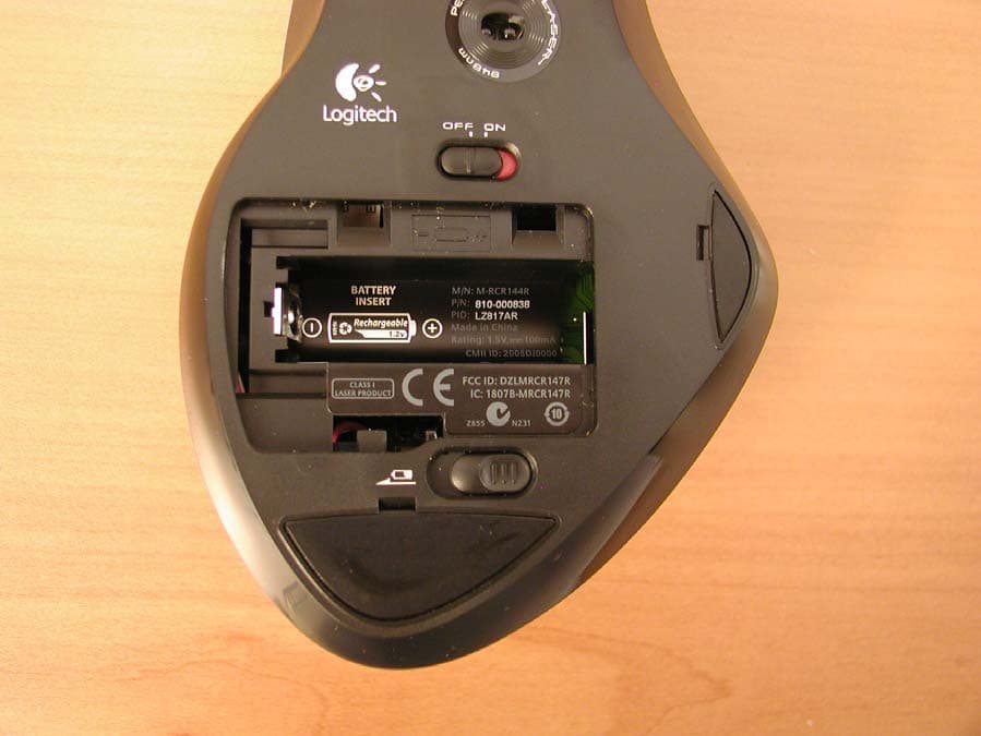 2.4GHz Cordless Mouse - FCC ID DZLMRCR147R - Logitech Inc