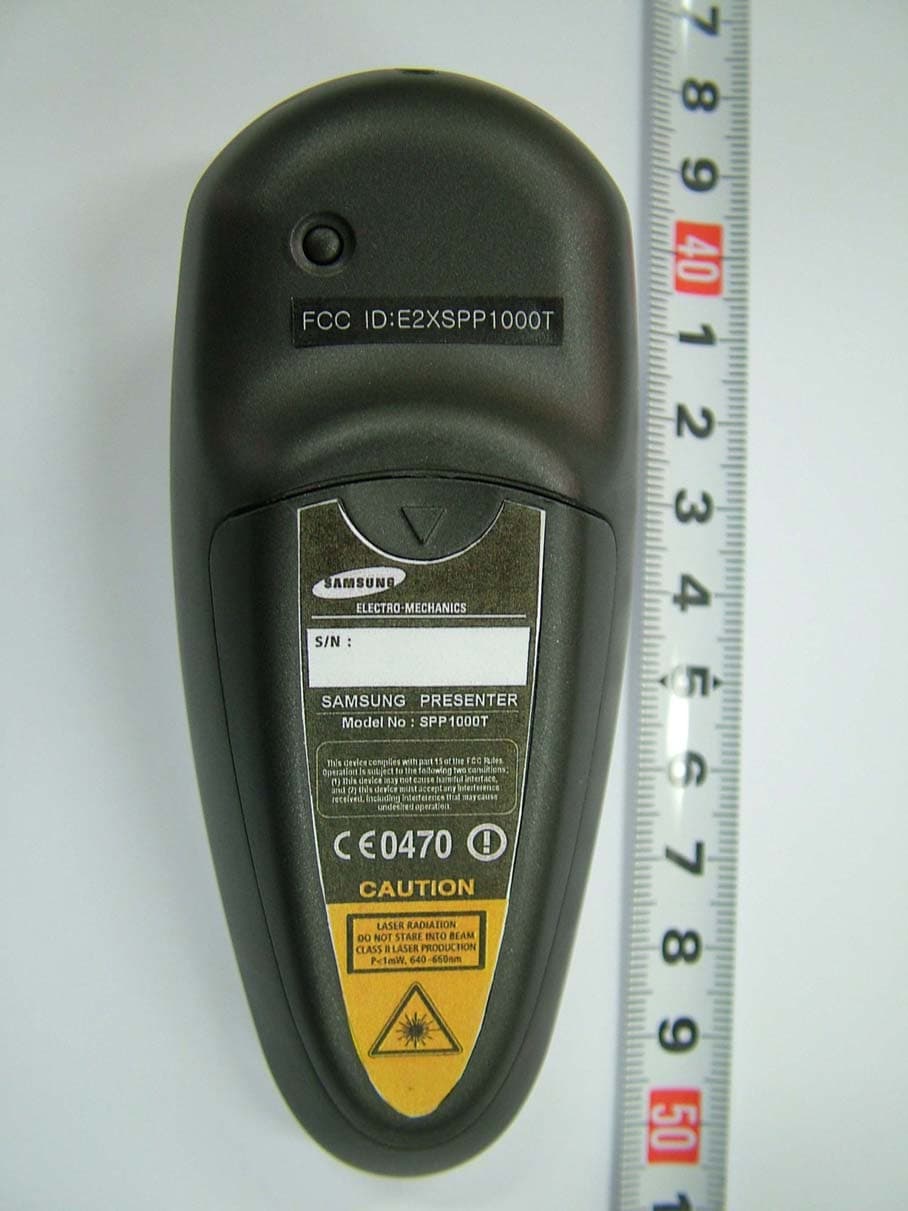 SAMSUNG PRESENTER - FCC ID E2XSPP1000T - Samsung Electro Mechanics