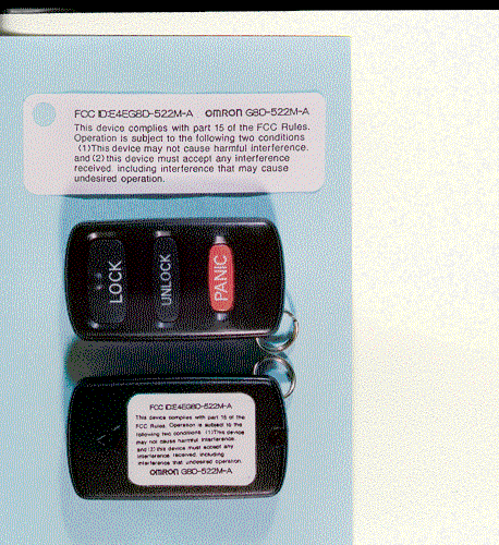 DSC - Part 15 Security/Remote Control Transmitter - FCC ID E4EG8D-522M-A - Omron Corporation (2)