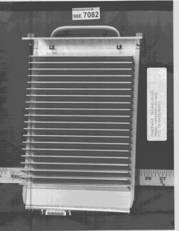 Single Channel Amplifier - FCC ID E675JS0027 - Powerwave Technologies Inc (2)
