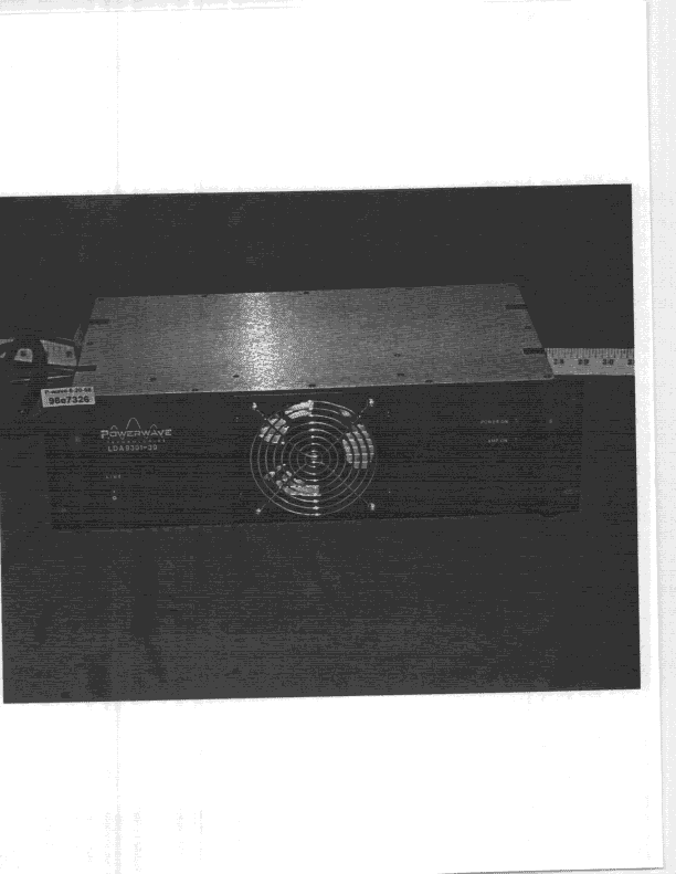 AMP - Amplifier - FCC ID E675JS0028 - Powerwave Technologies Inc