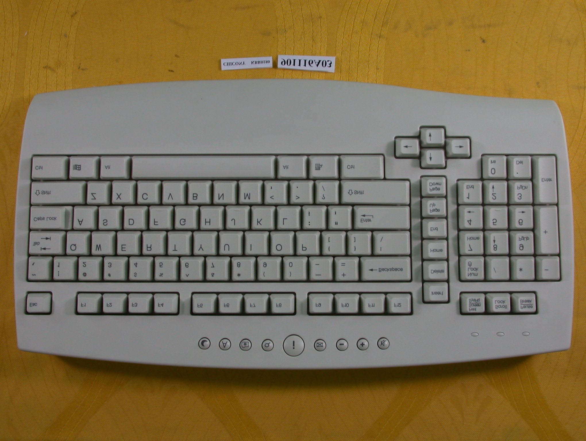 Wireless Keyboard - FCC ID E8HKBR0180 - Chicony Electronics Co Ltd (2)