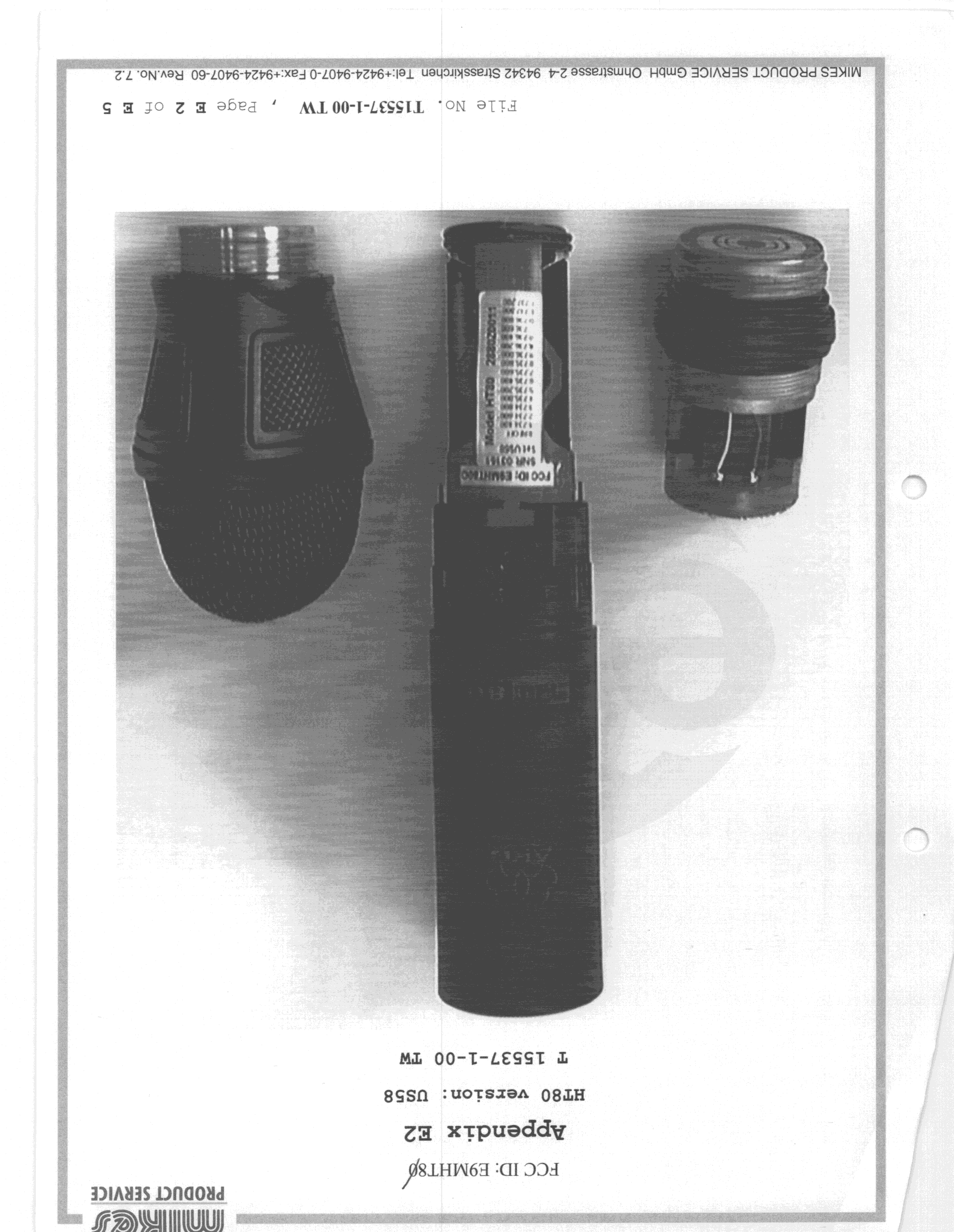 TBF - Licensed Broadcast Transmitter Held to Face - FCC ID E9MHT80 - AKG Acoustics US (2)