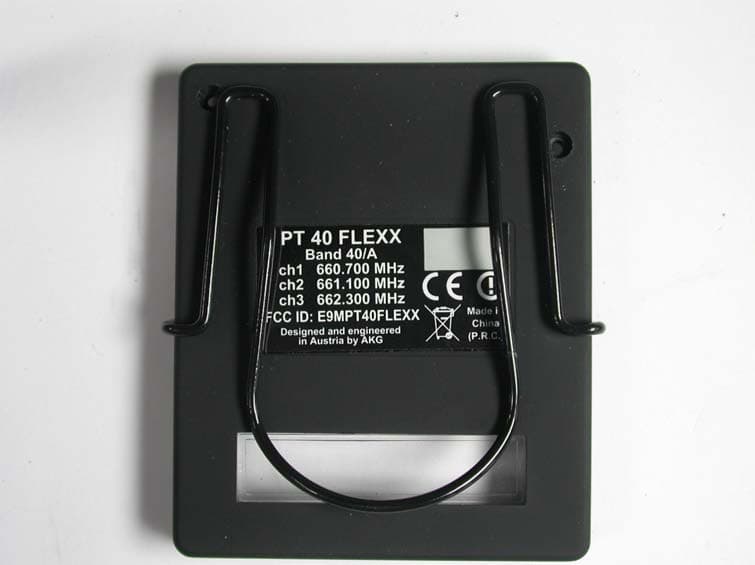 Pocket Transmitter PT40FLEXX - FCC ID E9MPT40FLEXX - AKG Acoustics US (2)