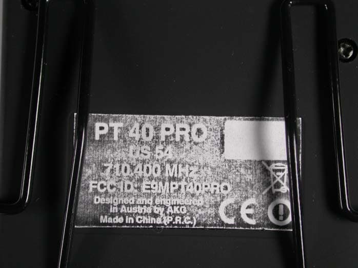 Pocket Transmitter PT40PRO - FCC ID E9MPT40PRO - AKG Acoustics US (1)