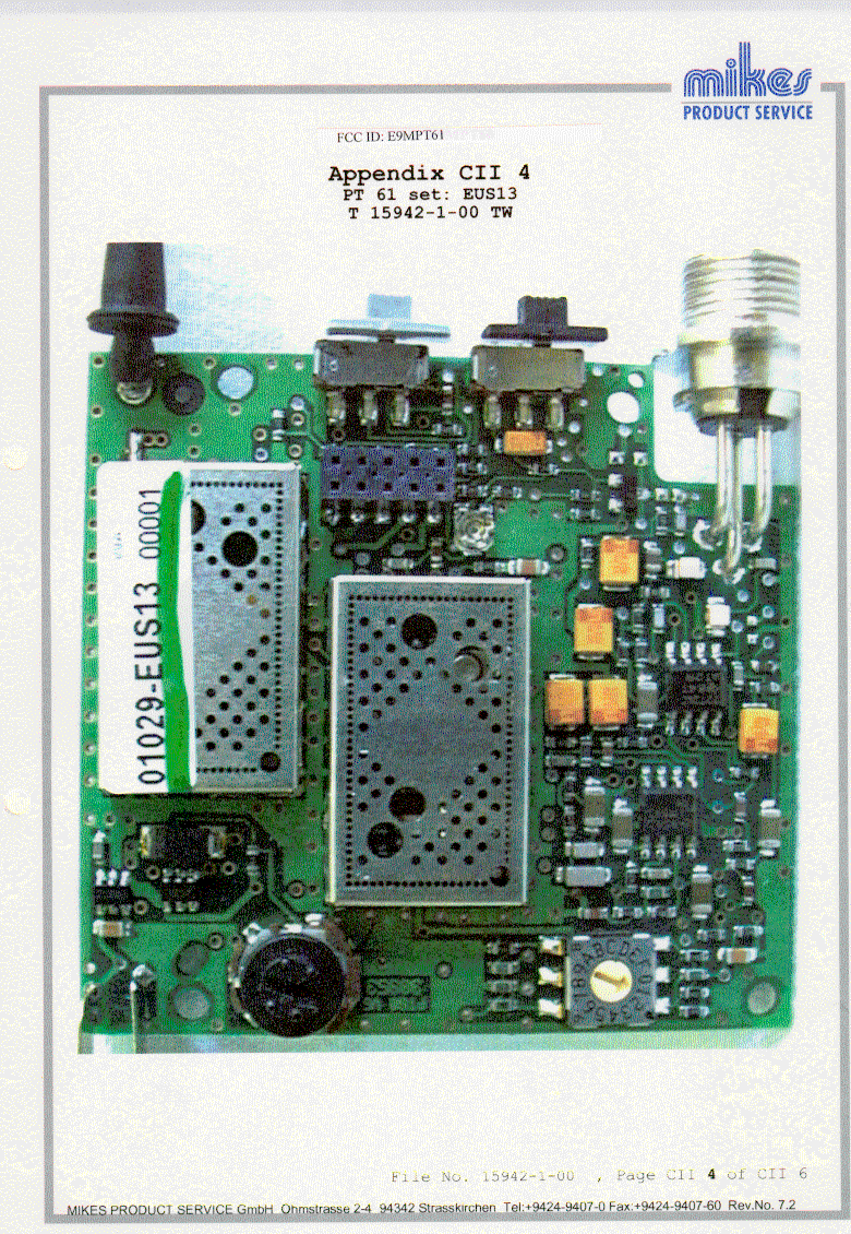 TBT - Licensed Broadcast Transmitter Worn on Body - FCC ID E9MPT61 - AKG Acoustics US (1)