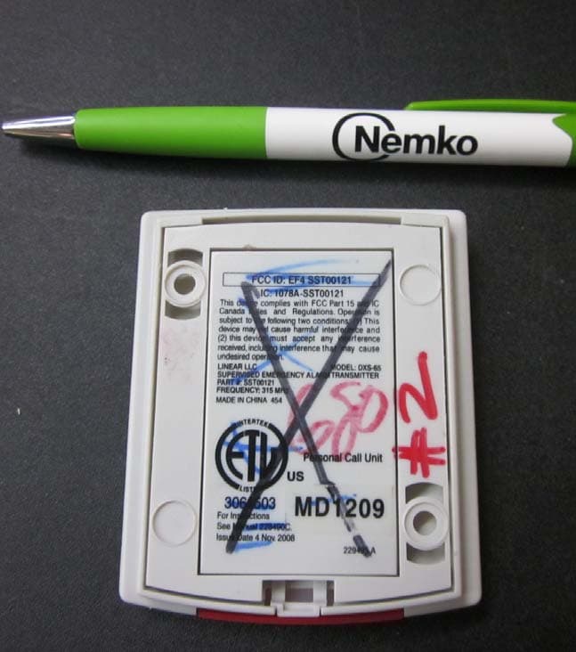 Security/Remote Control Transmitter - FCC ID EF4SST00131 - Nice North America LLC