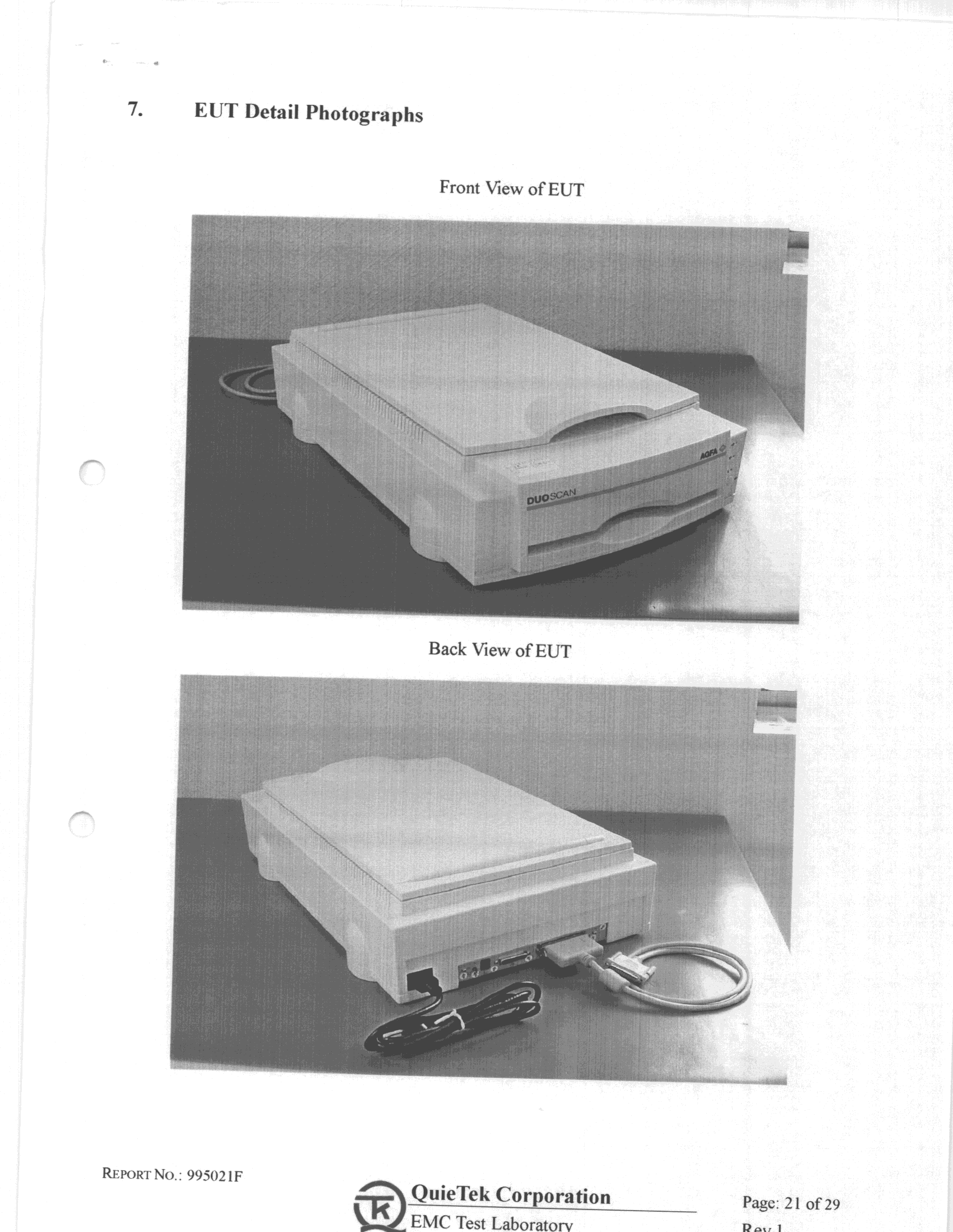 Image  Scanner - FCC ID EF9DUOSCANHID - Microtek International Inc