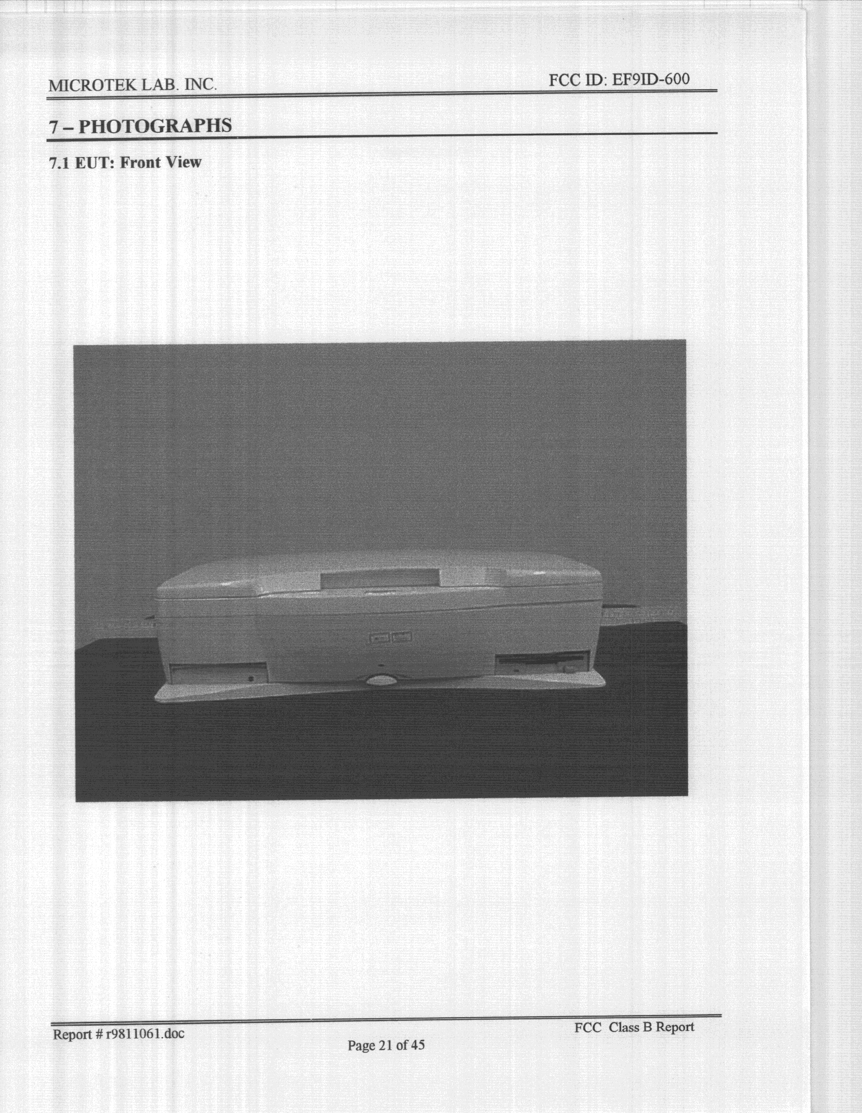 JBP - Part 15 Class B Computing Device Peripheral - FCC ID EF9ID-600 - Microtek International Inc (4)