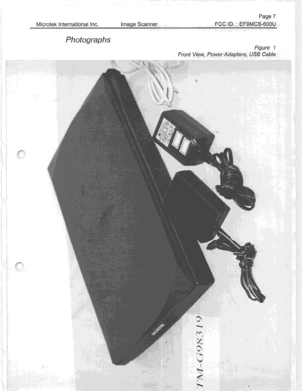 JBP - Part 15 Class B Computing Device Peripheral - FCC ID EF9MCS-600U - Microtek International Inc