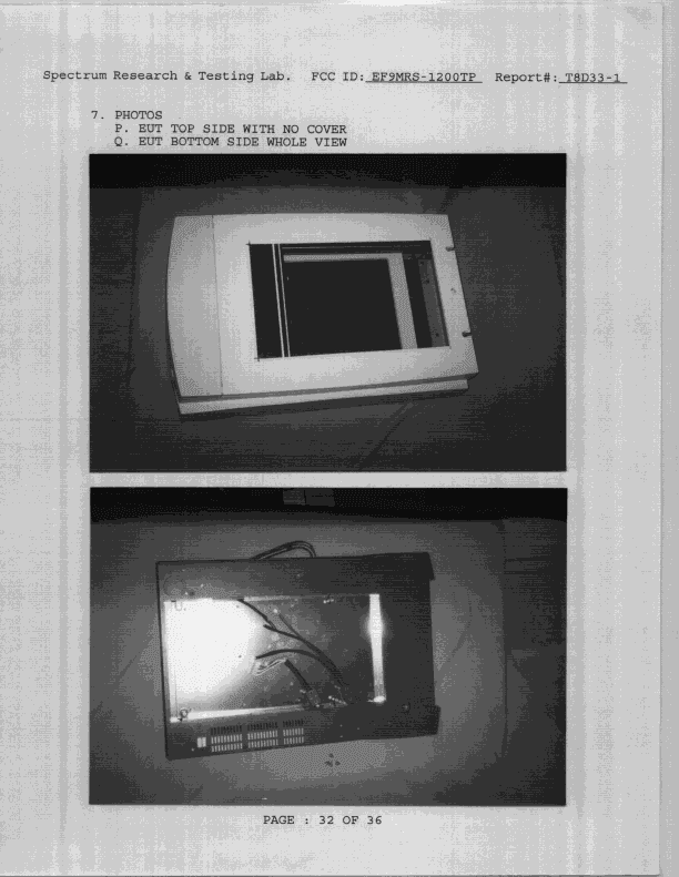 JBP - Part 15 Class B Computing Device Peripheral - FCC ID EF9MRS-1200TP - Microtek International Inc