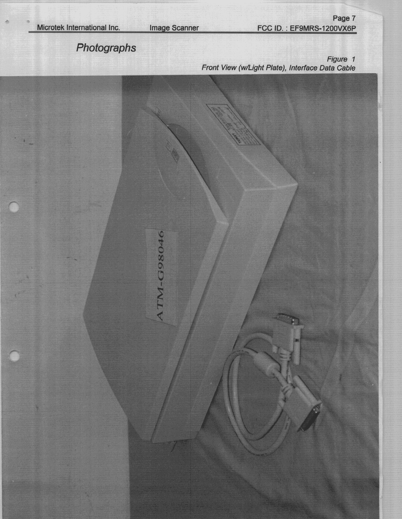 Image Scanner - FCC ID EF9MRS-1200VX6P - Microtek International Inc (4)