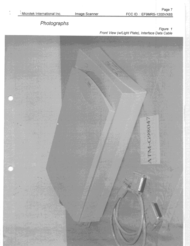 Image Scanner - FCC ID EF9MRS-1200VX6S - Microtek International Inc (5)