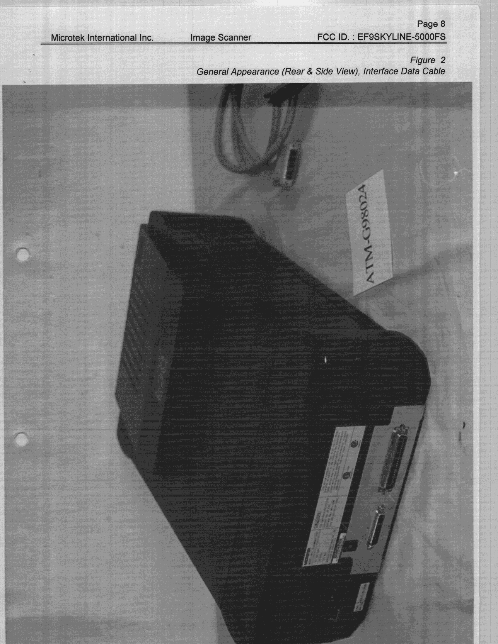 JBP - Part 15 Class B Computing Device Peripheral - FCC ID EF9SKYLINE-5000FS - Microtek International Inc (3)