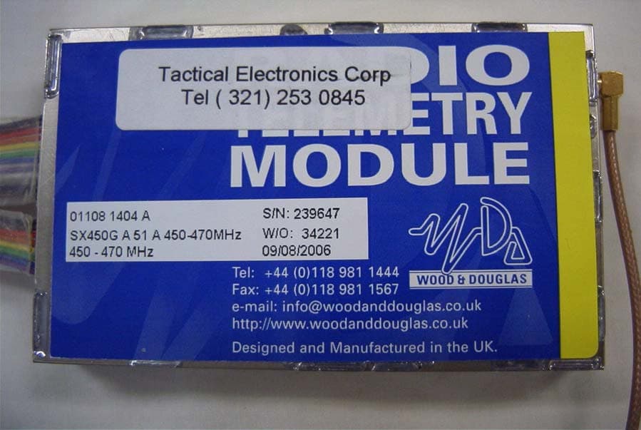 UHF TRANSCEIVER - FCC ID EFOSX450G - Tactical Electronics Corporation