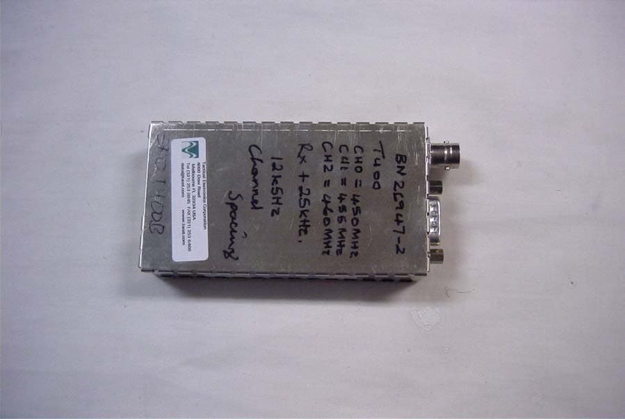 VHF TRANSCEIVER - FCC ID EFOT100B - Tactical Electronics Corporation