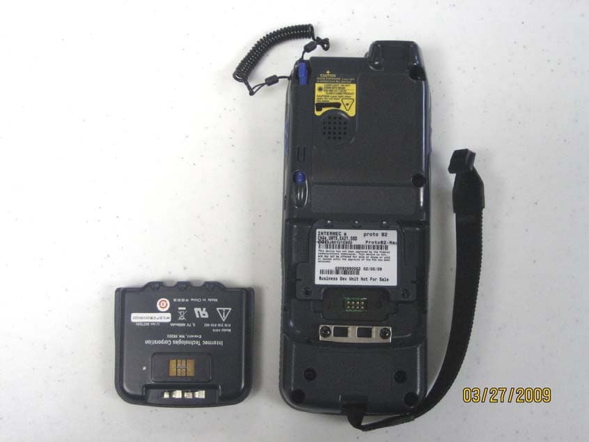Handheld PDA-type device CDMA/802.11bg/BT - FCC ID EHA-04CN4 - Intermec Technologies Corporation