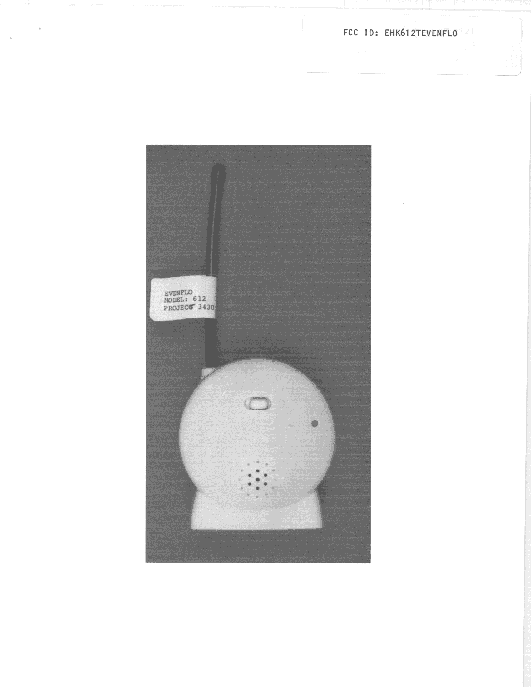 Monitor - FCC ID EHK612TEVENFLO - Evenflo Company, Inc. (4)