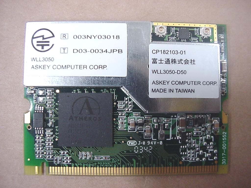 LifeBook  S Series with WLAN WLL3050 and Bluetooth - FCC ID EJE-WB0003 - Fujitsu Client Computing Limited (FCCL)
