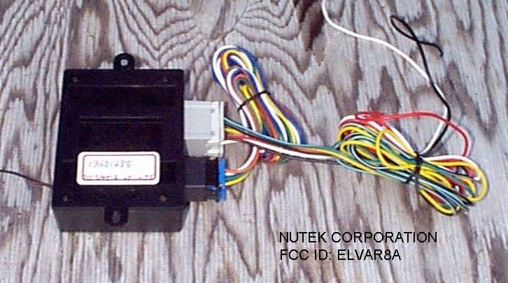 Automotive Security System Receiver - FCC ID ELVAR8A - Nutek Corporation