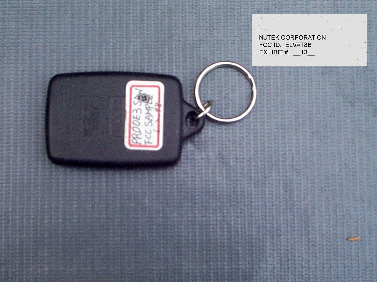SECURITY DEVICE TRANSMITTER - FCC ID ELVAT8B - Nutek Corporation