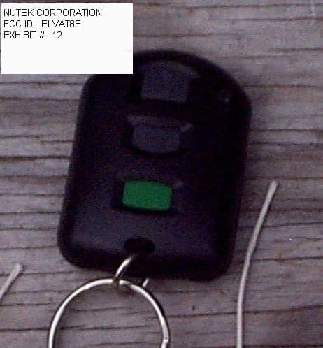 AUTO SECURITY TRANSMITTER - FCC ID ELVAT8E - Nutek Corporation
