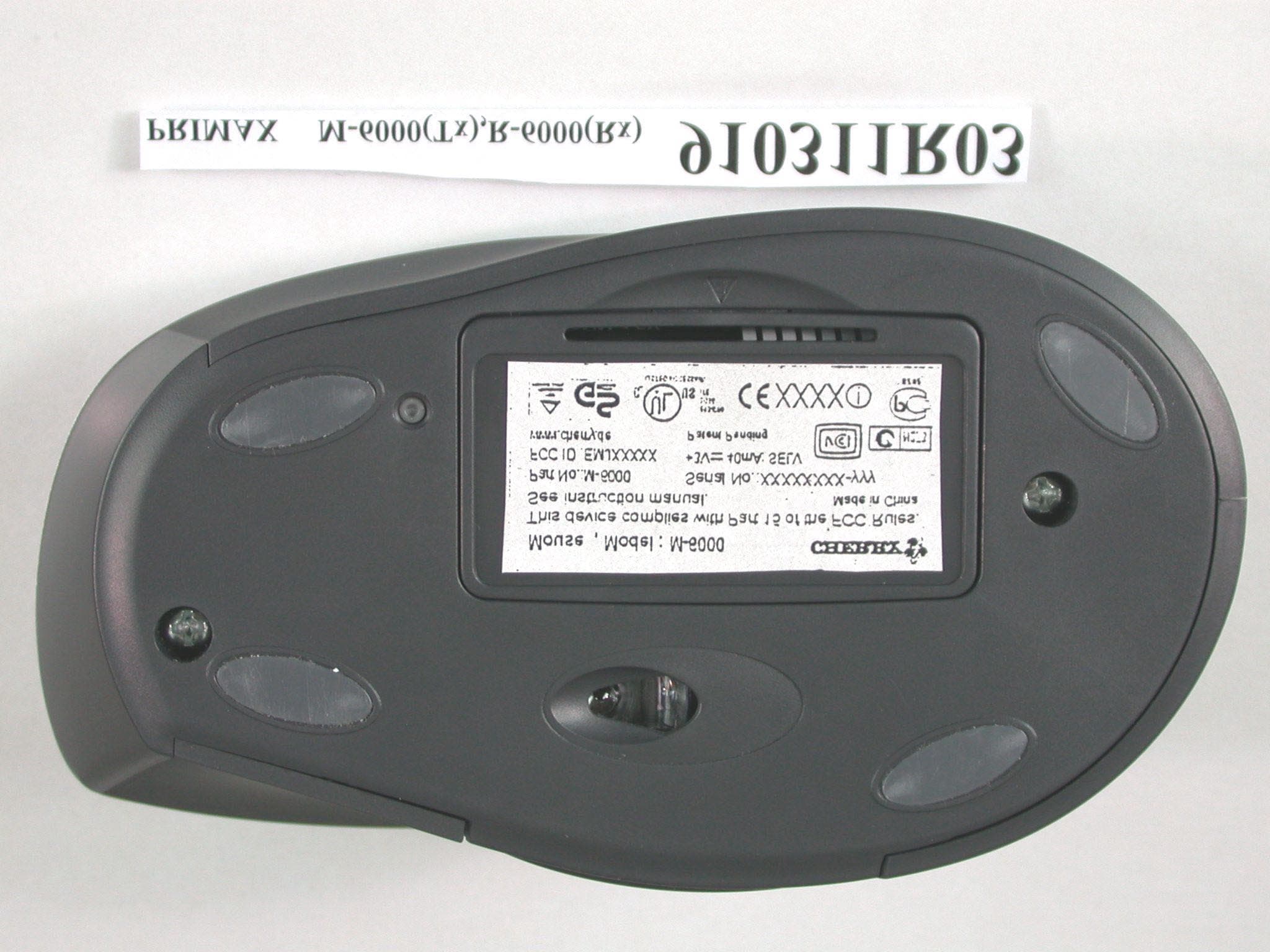 Wireless Mouse - FCC ID EMJM6000 - Primax Electronics Ltd