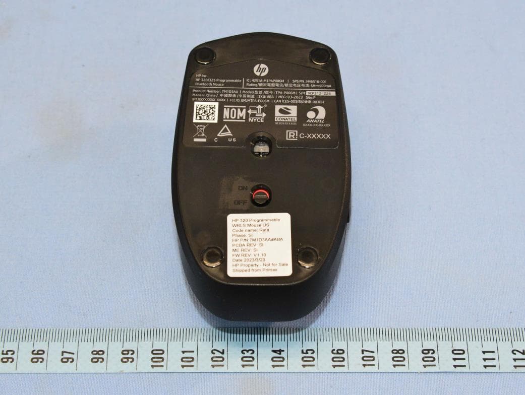 Bluetooth Mouse - FCC ID EMJMTPA-P006M - Primax Electronics Ltd
