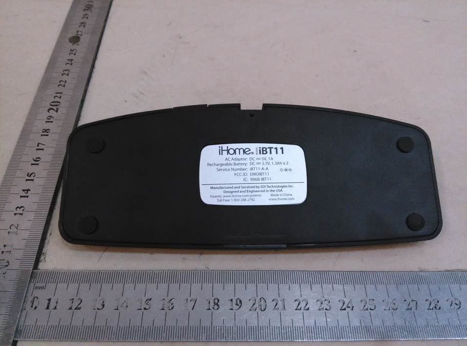 Rechargeable Bluetooth Stereo Speakers with Charging Base - FCC ID EMOIBT11 - SDI Technologies Inc.