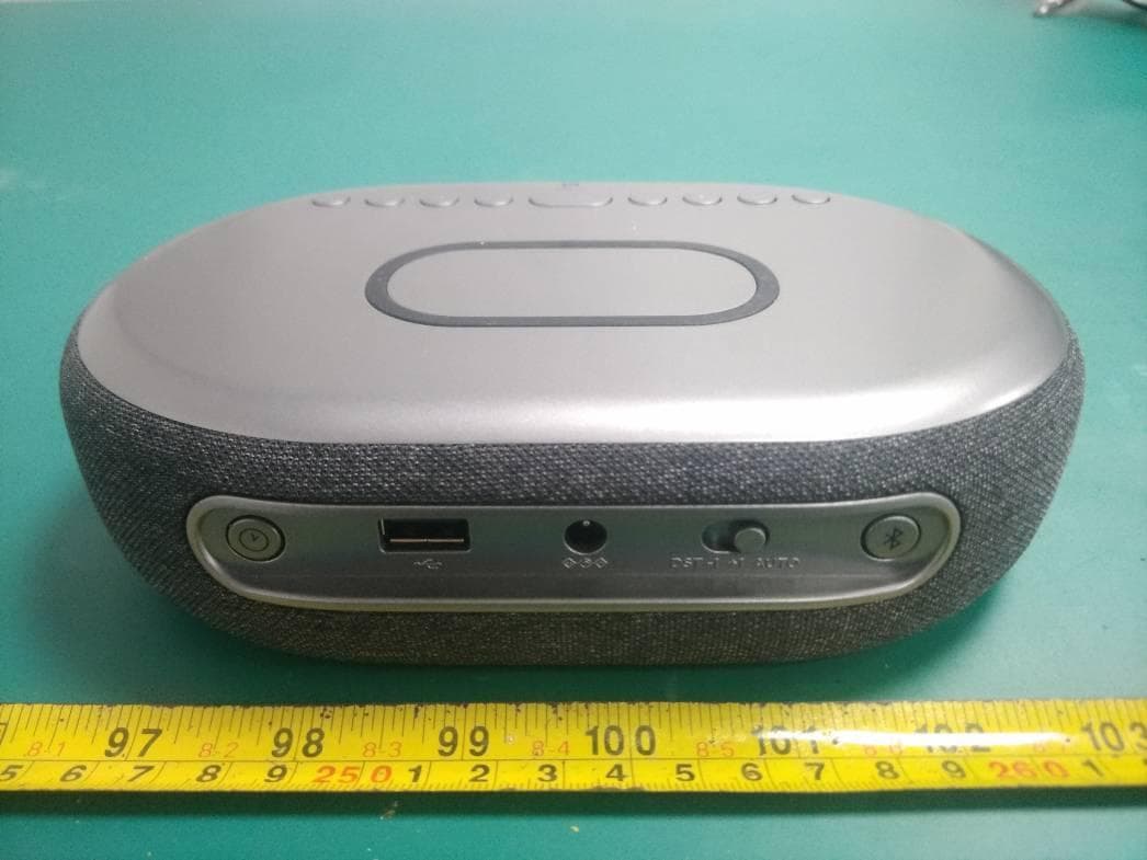 Bluetooth Stereo Alarm Clock with Qi Wireless, Speaker Phone and USB Charging - FCC ID EMOIBTW41B - SDI Technologies Inc. (4)