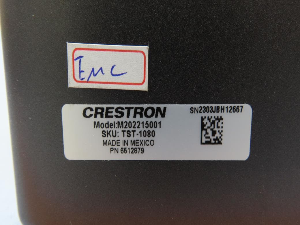 10.1 in. Wireless Touch Screen - FCC ID EROM202215001 - Crestron Electronics Inc