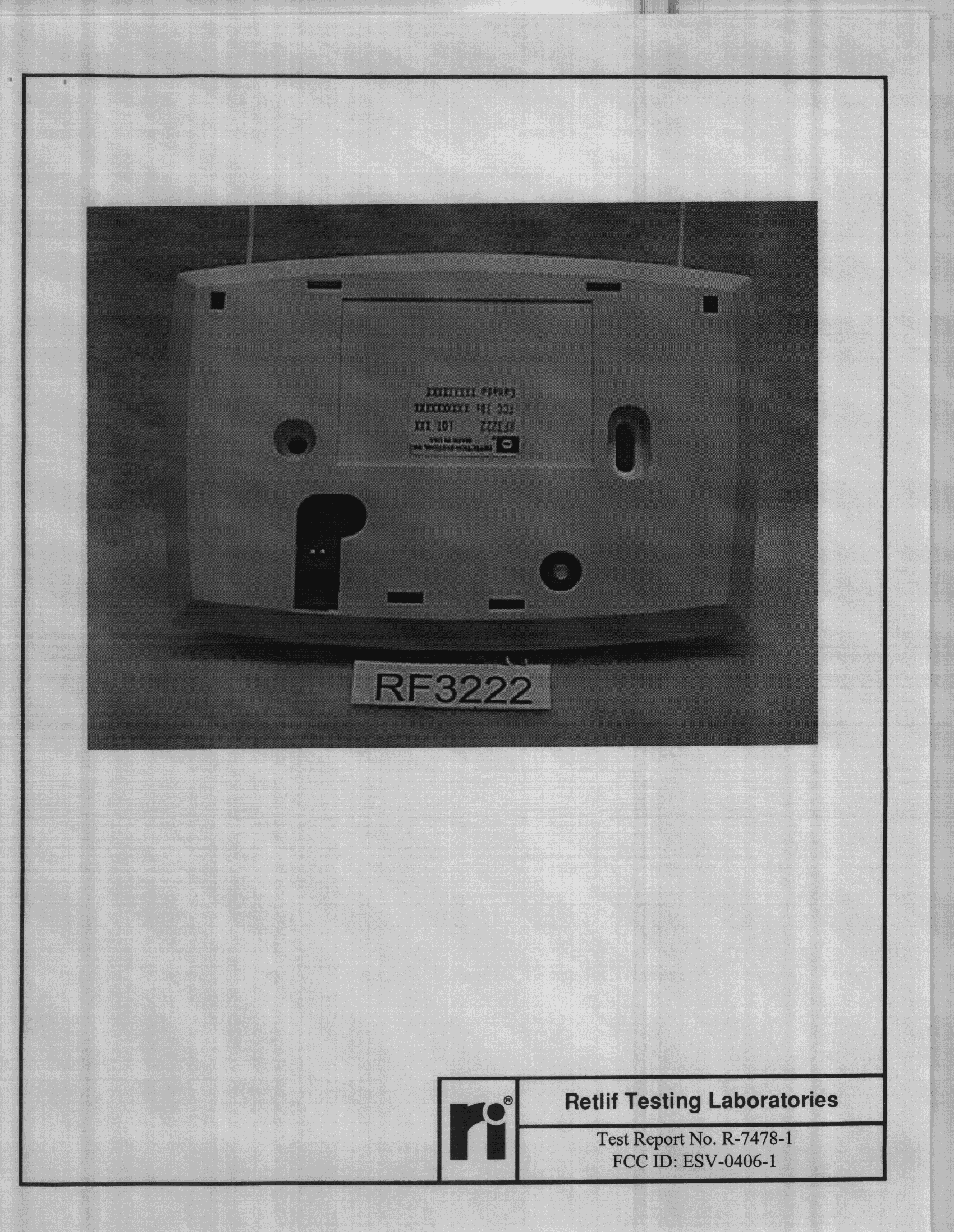 Security System Transceiver - FCC ID ESV-0406-1 - Bosch Security Systems LLC (3)