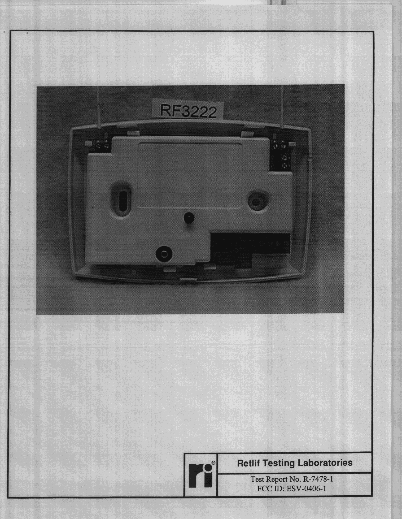Security System Transceiver - FCC ID ESV-0406-1 - Bosch Security Systems LLC (2)