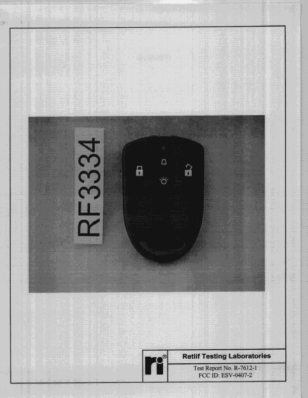 DSC - Part 15 Security/Remote Control Transmitter - FCC ID ESV-0407-2 - Bosch Security Systems LLC (3)