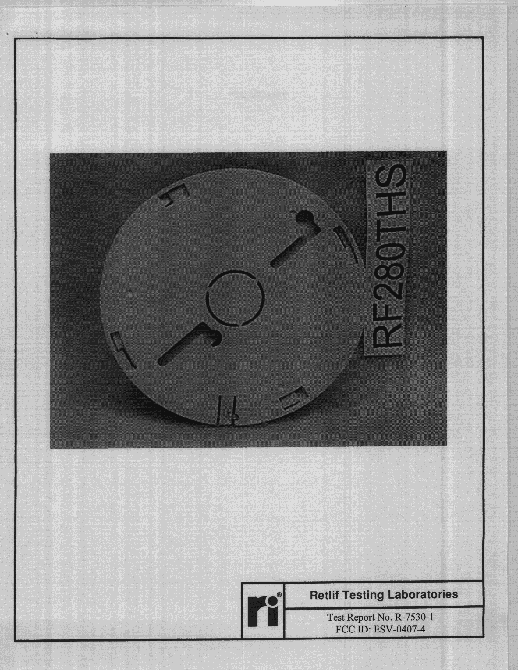 DSC - Part 15 Security/Remote Control Transmitter - FCC ID ESV-0407-4 - Bosch Security Systems LLC (2)