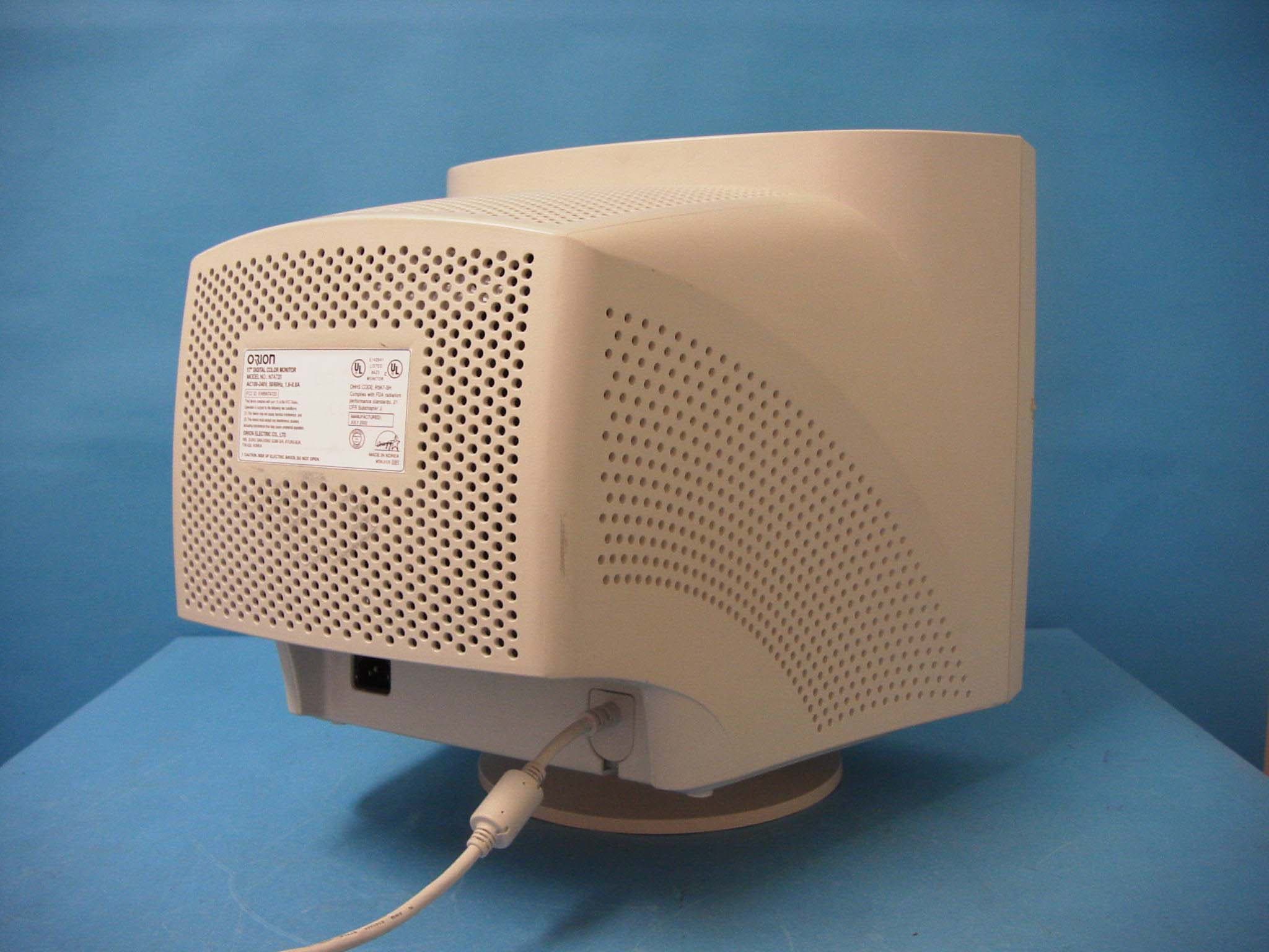 Color Monitor - FCC ID EWBN7A720 - Orion Electric Co Ltd