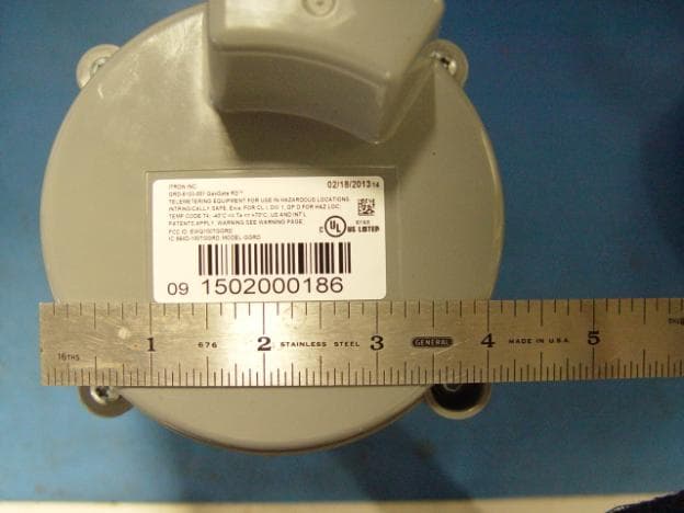 AMR transceiver device for utility gas disconnect device - FCC ID EWQ100TGGRD - Itron Inc