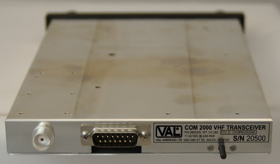 COM 2000 - FCC ID EZN5PRCOM2000 - Val Avionics Limited