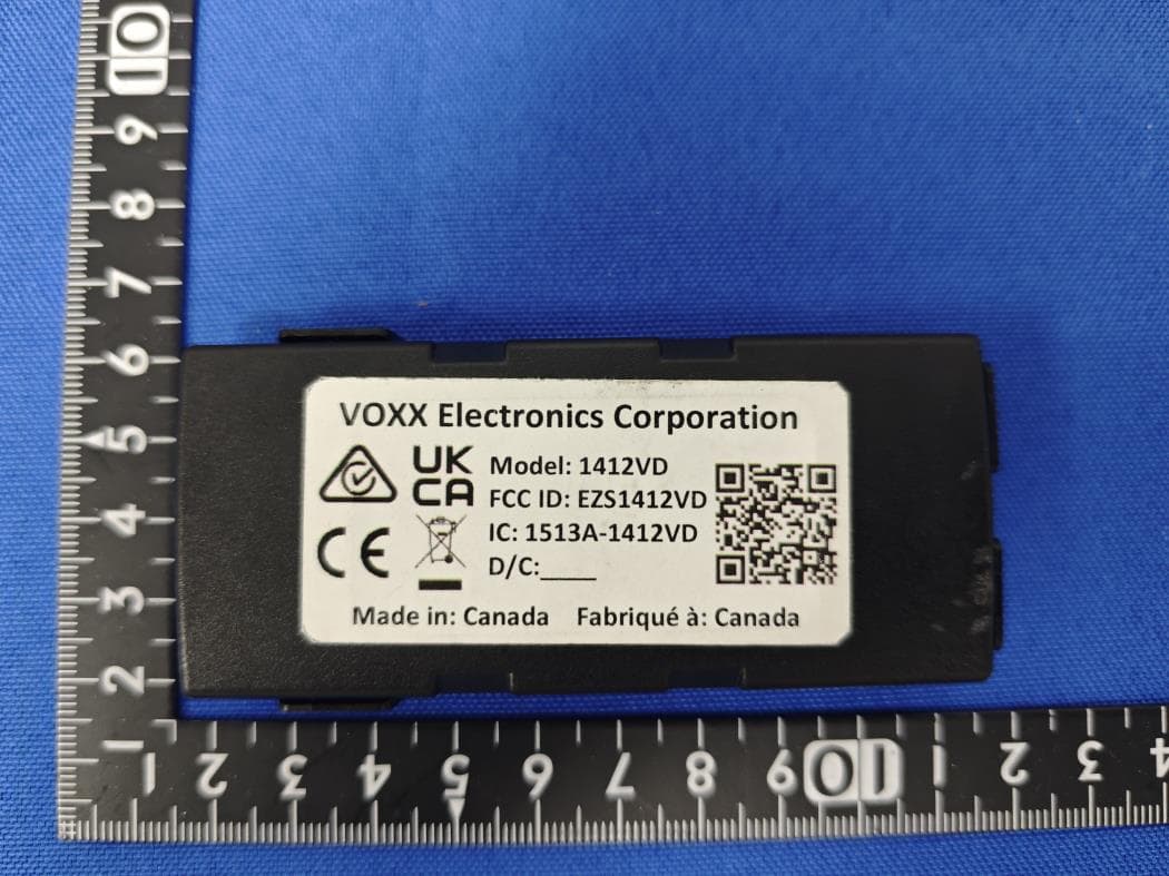 KiB Ekey - FCC ID EZS1412VD - Voxx Electronics Corporation (2)