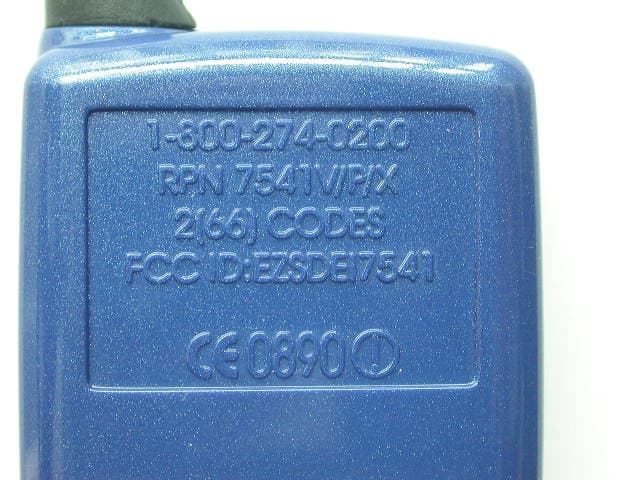 Security/Remote Control Transmitter - FCC ID EZSDEI7541 - Voxx Electronics Corporation