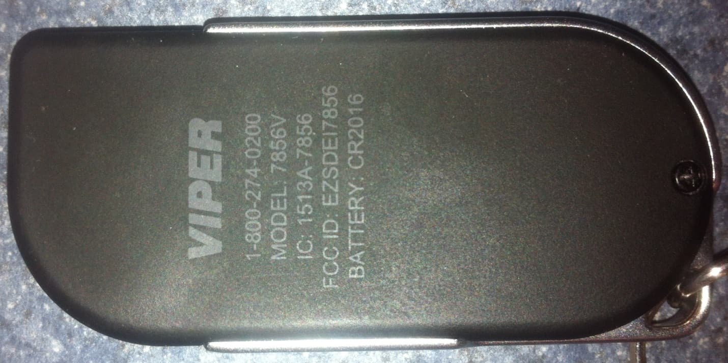 Two way transceiver SST car remote starter - FCC ID EZSDEI7856 - Voxx Electronics Corporation
