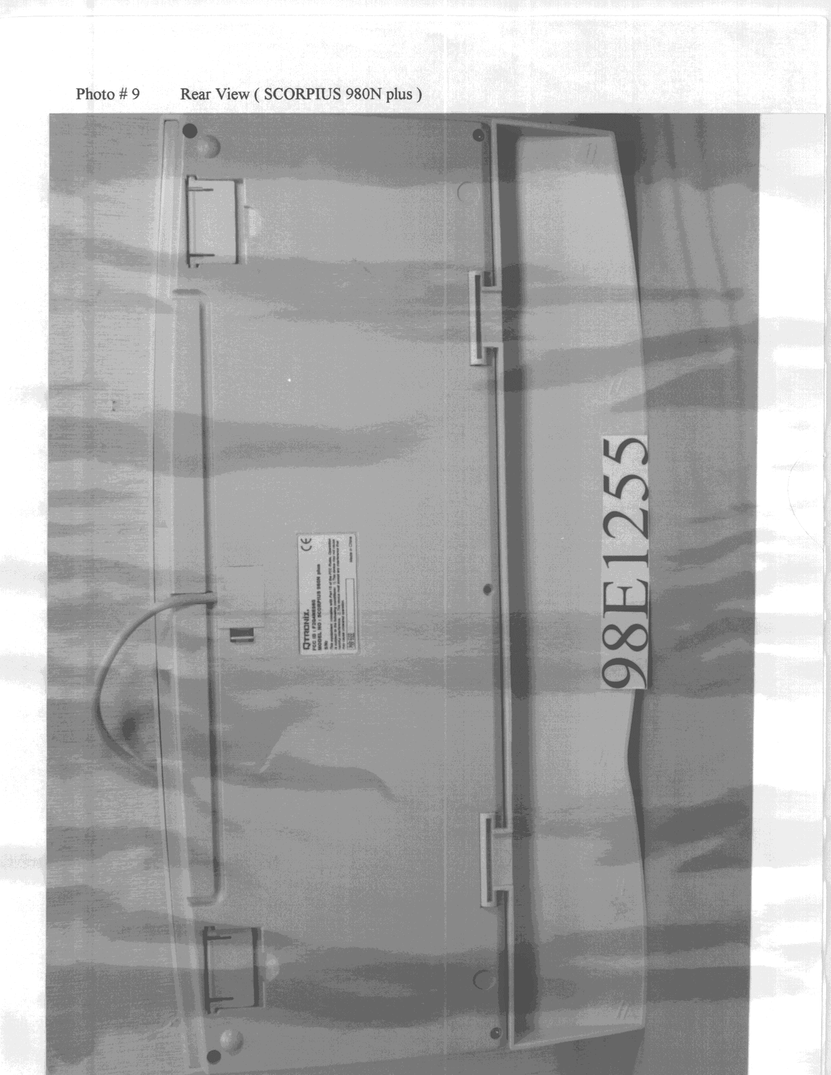 JBP - Part 15 Class B Computing Device Peripheral - FCC ID F2Q4NE980 - Ione International Co., Ltd.
